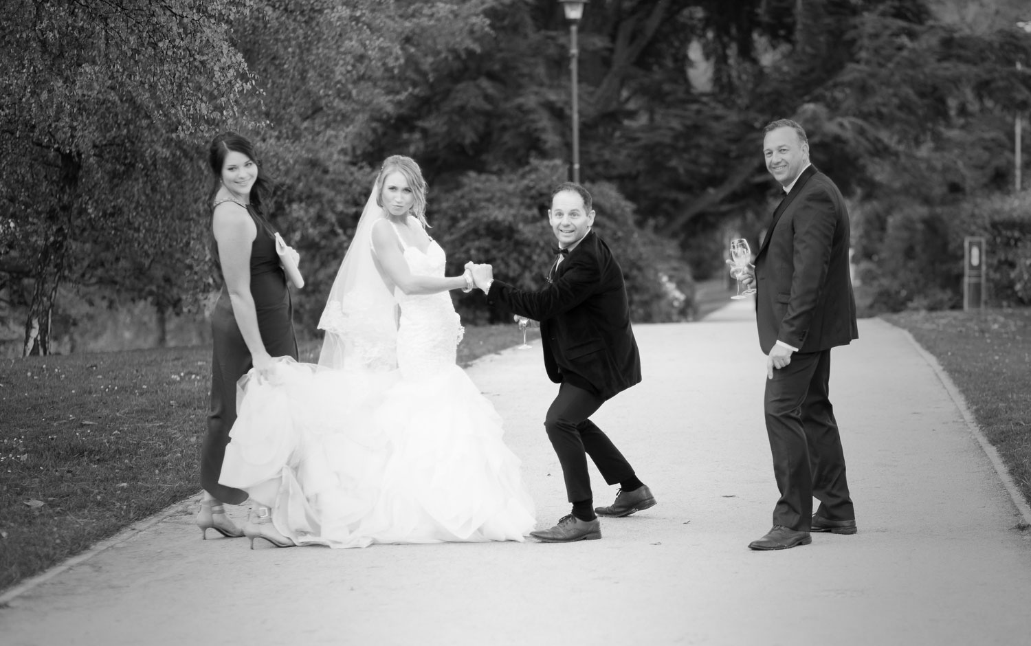 queenstown wedding bridal party funny