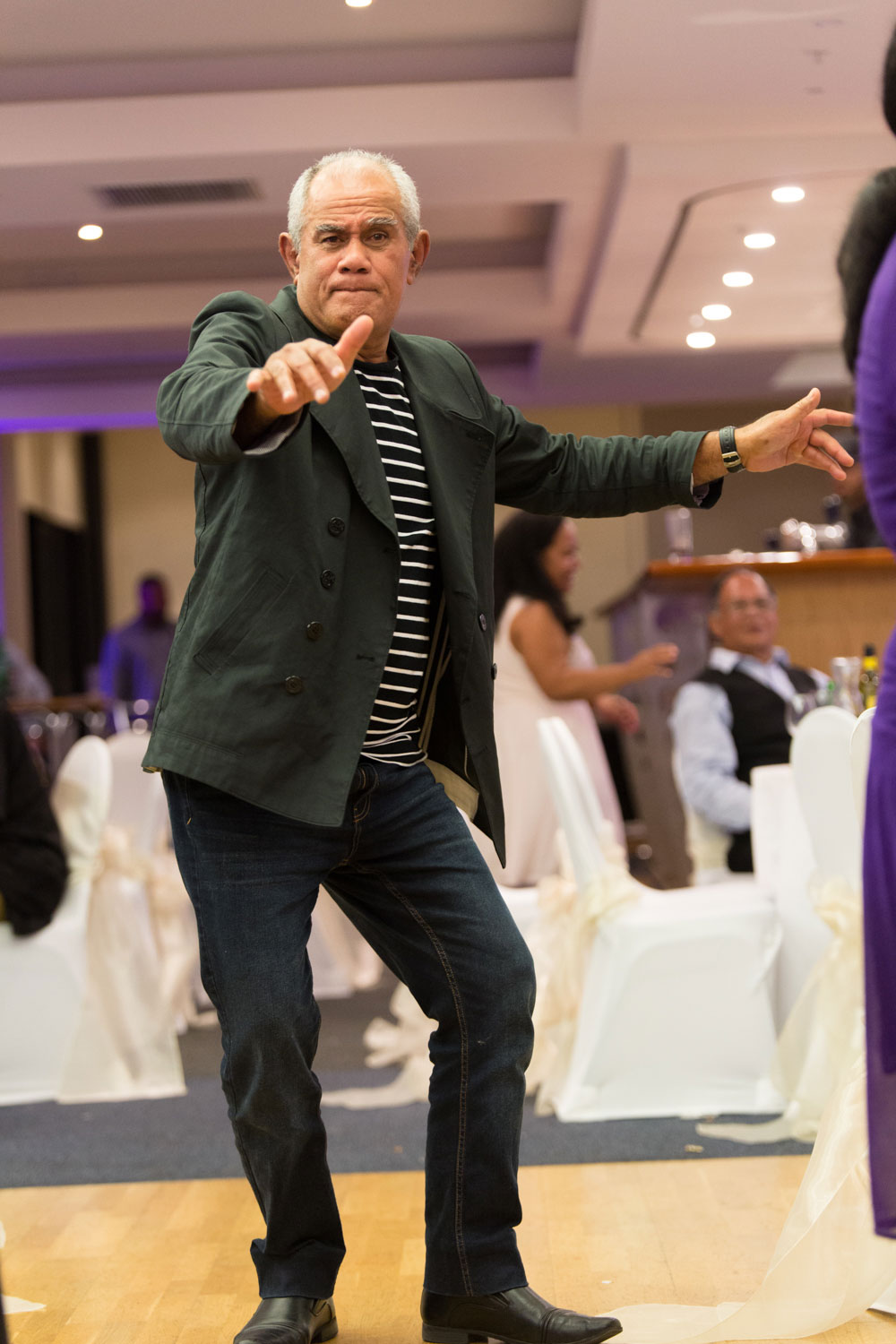 auckland wedding reception man dancing