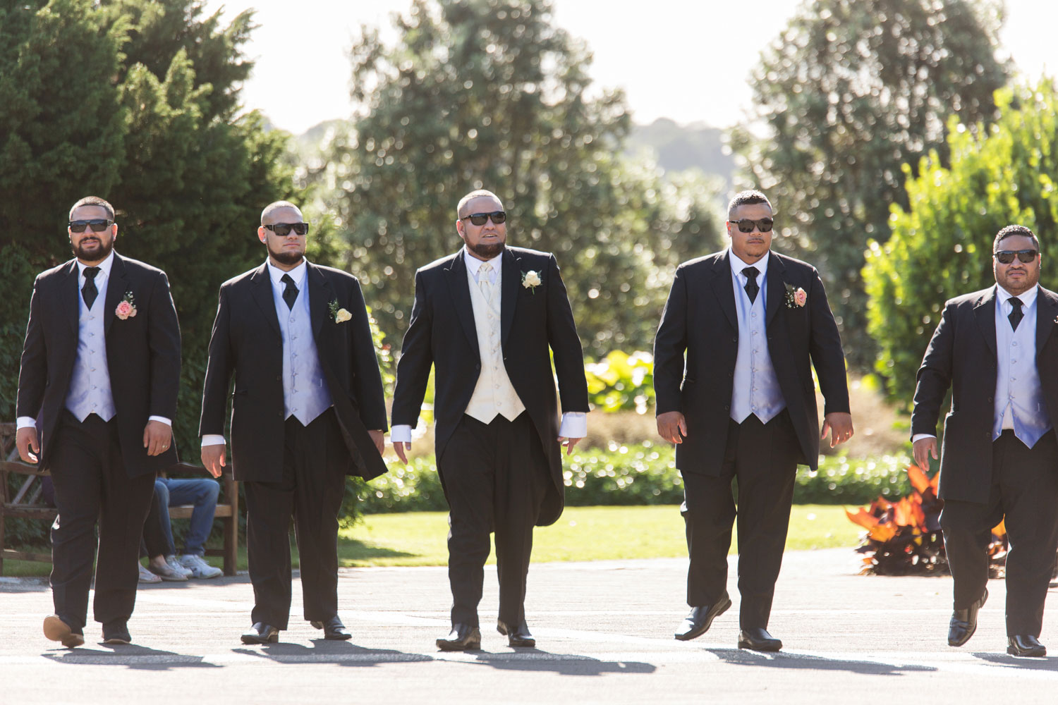 auckland botanic gardens wedding the boys