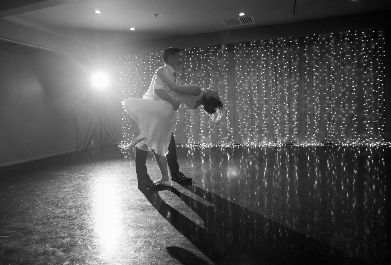 couple first dance during wedding reception
