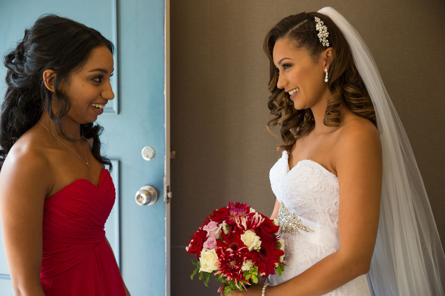 auckland wedding bride and maid of honor