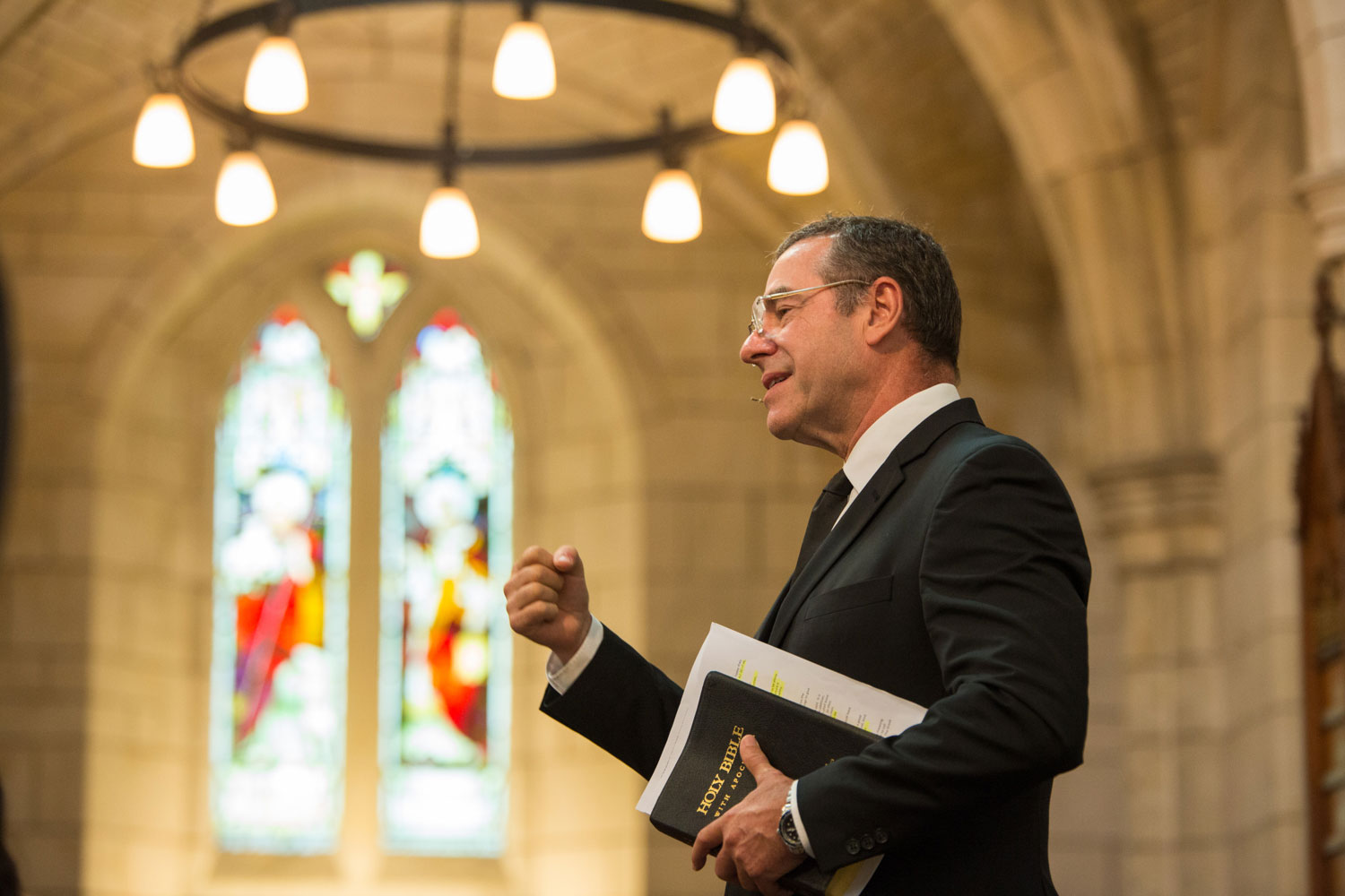 auckland wedding celebrant talking