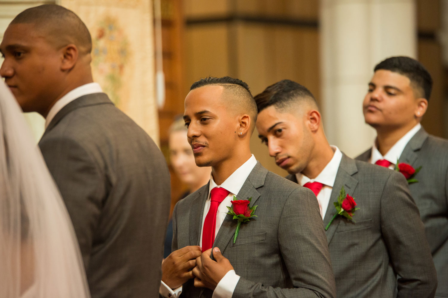 auckland wedding groomsman reaction