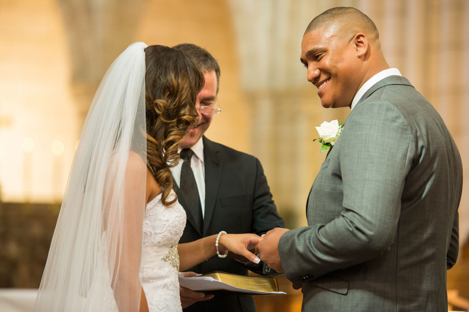 auckland wedding groom laughing