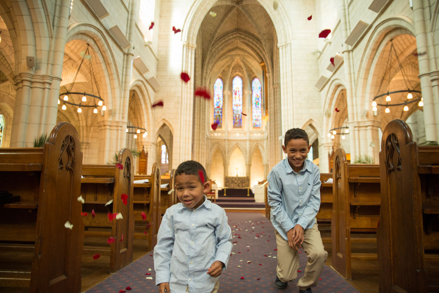 auckland wedding guests' children having fun