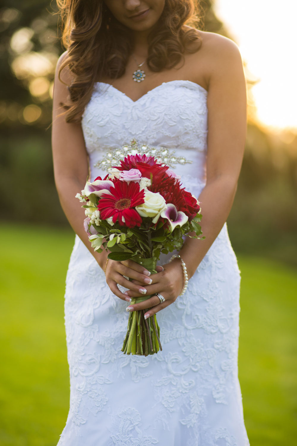 auckland botanic gardens wedding bridal bouquet