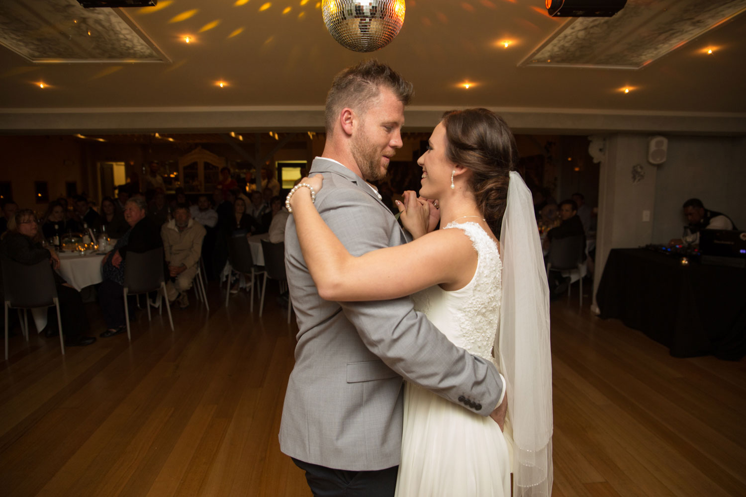 wedding reception couple first dance