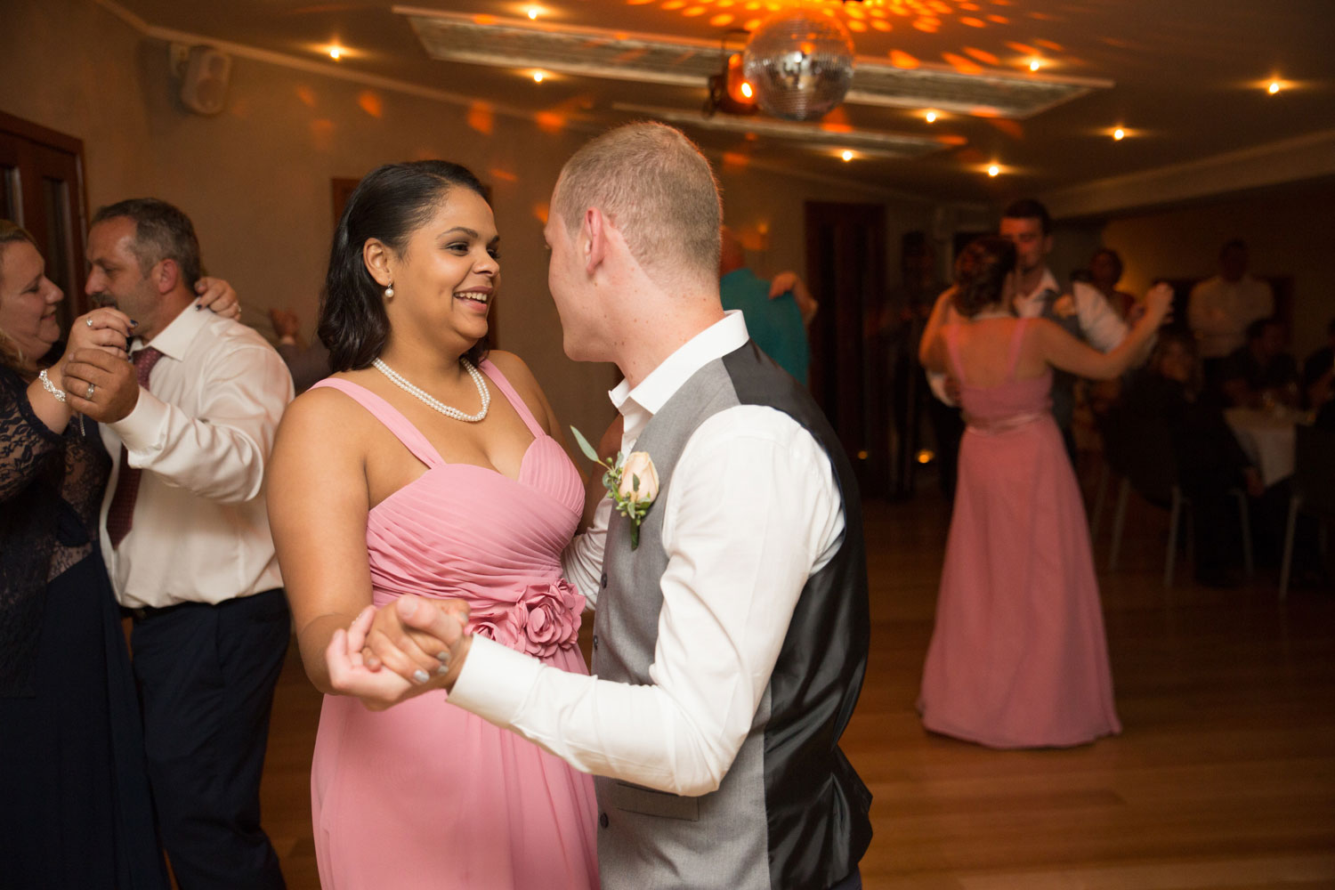 guests on the dance floor