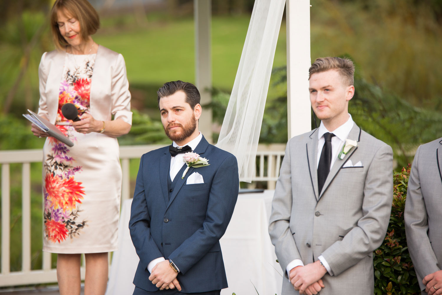 groom waiting for the bride at gracehill