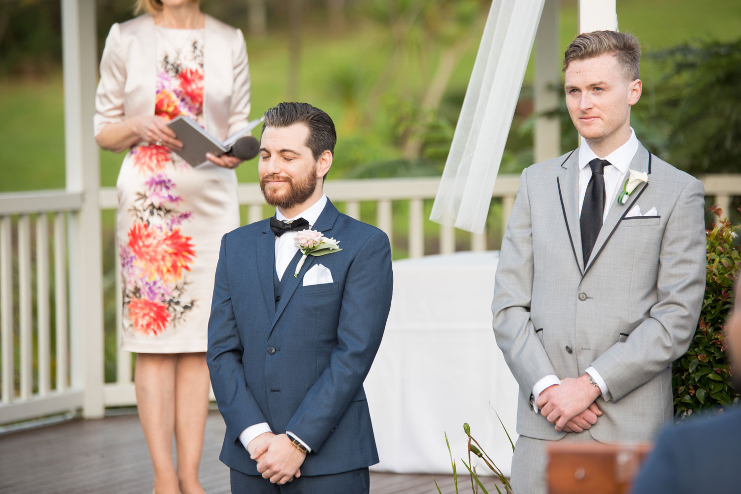 auckland wedding groom reaction to bride