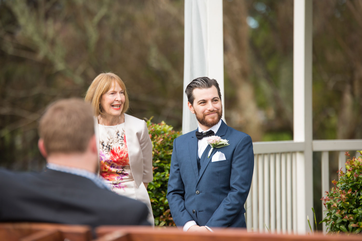 gracehill wedding groom mingling