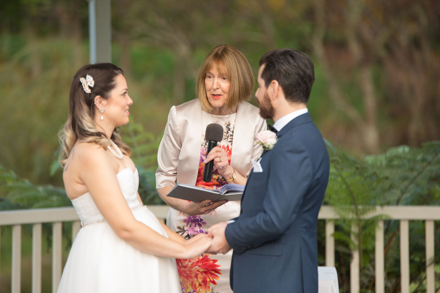 celebrant and the couple gracehill auckland wedding