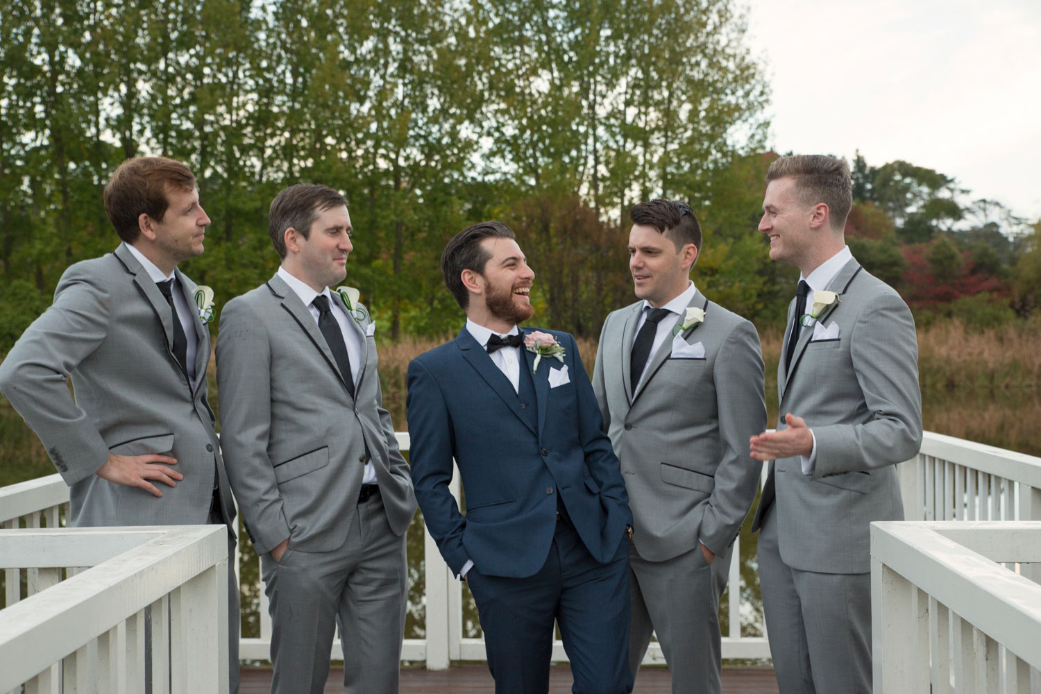 groomsmen talking at gracehill