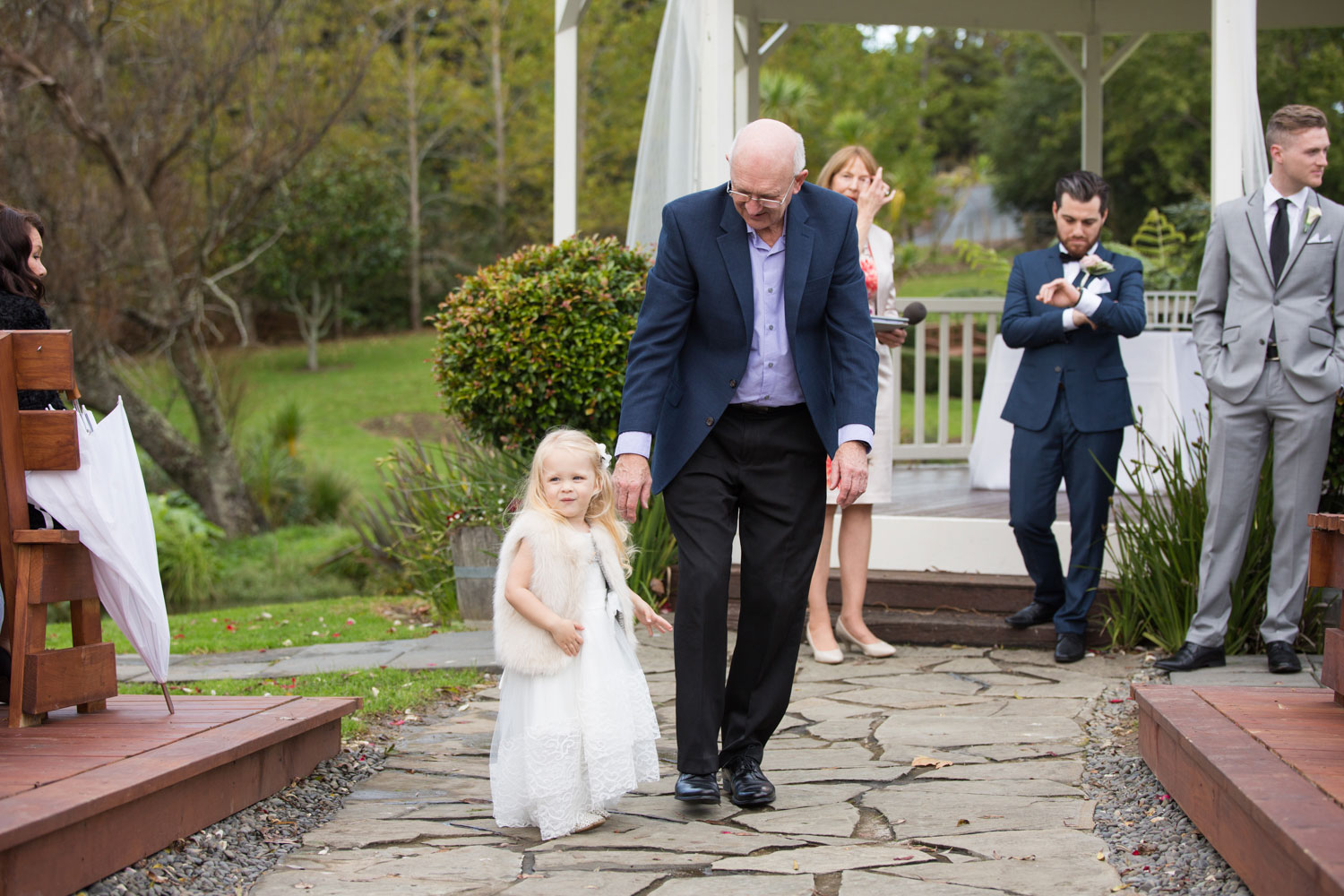 guest and child at gracehill venue