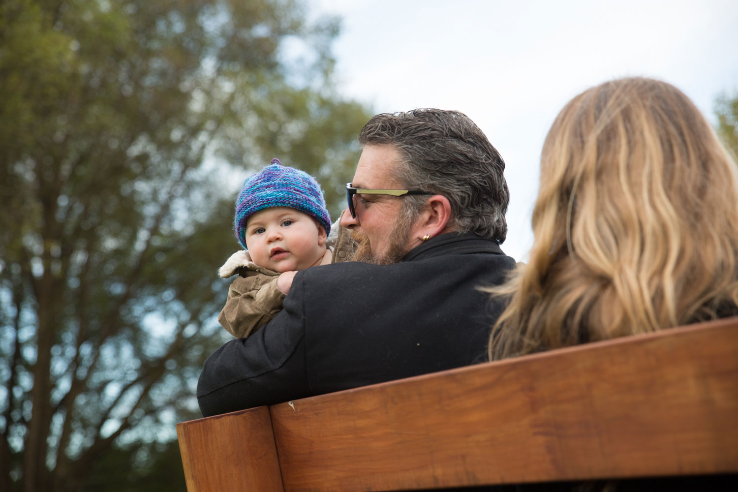 baby at wedding ceremony