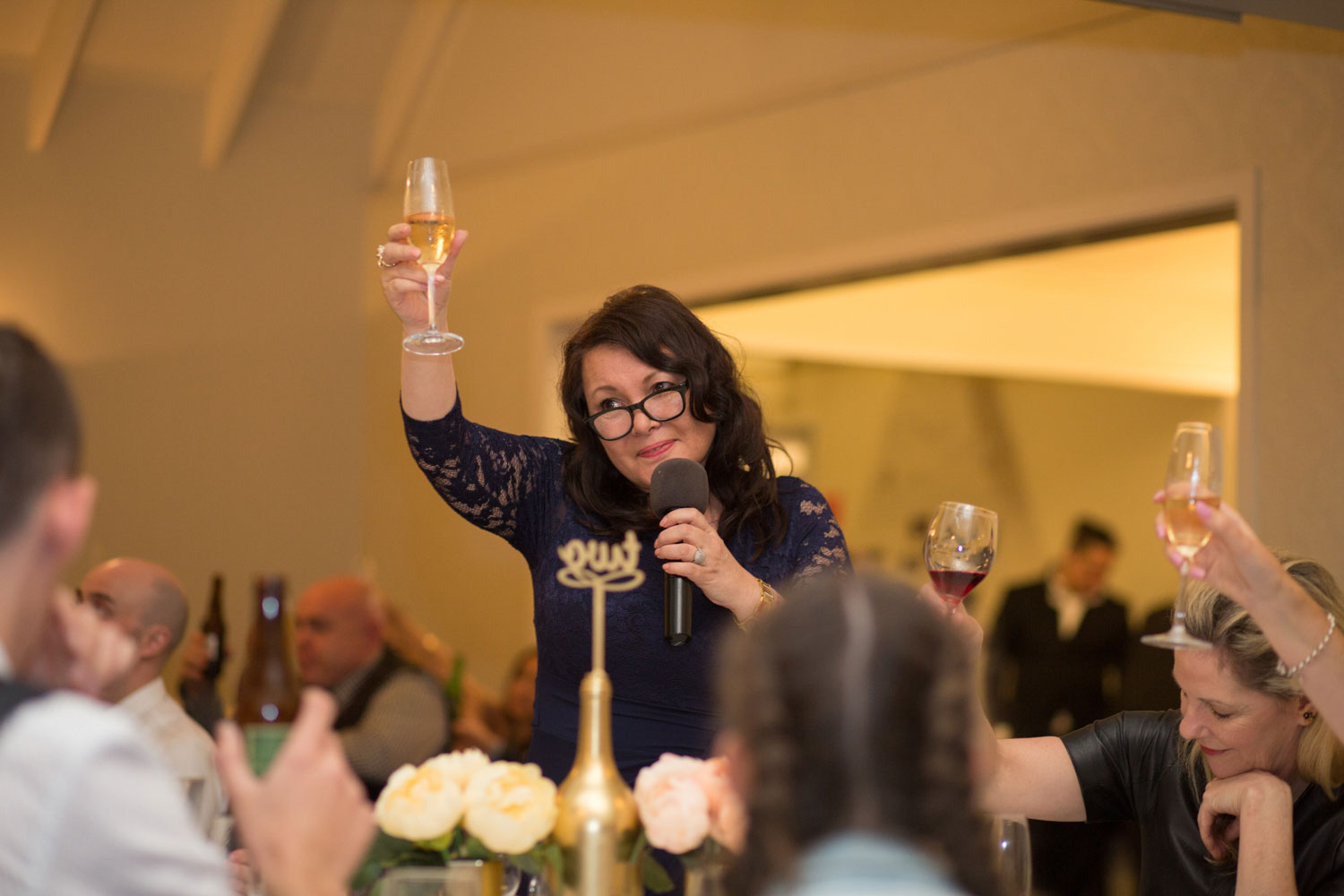 mother of the groom toast at gracehill auckland wedding