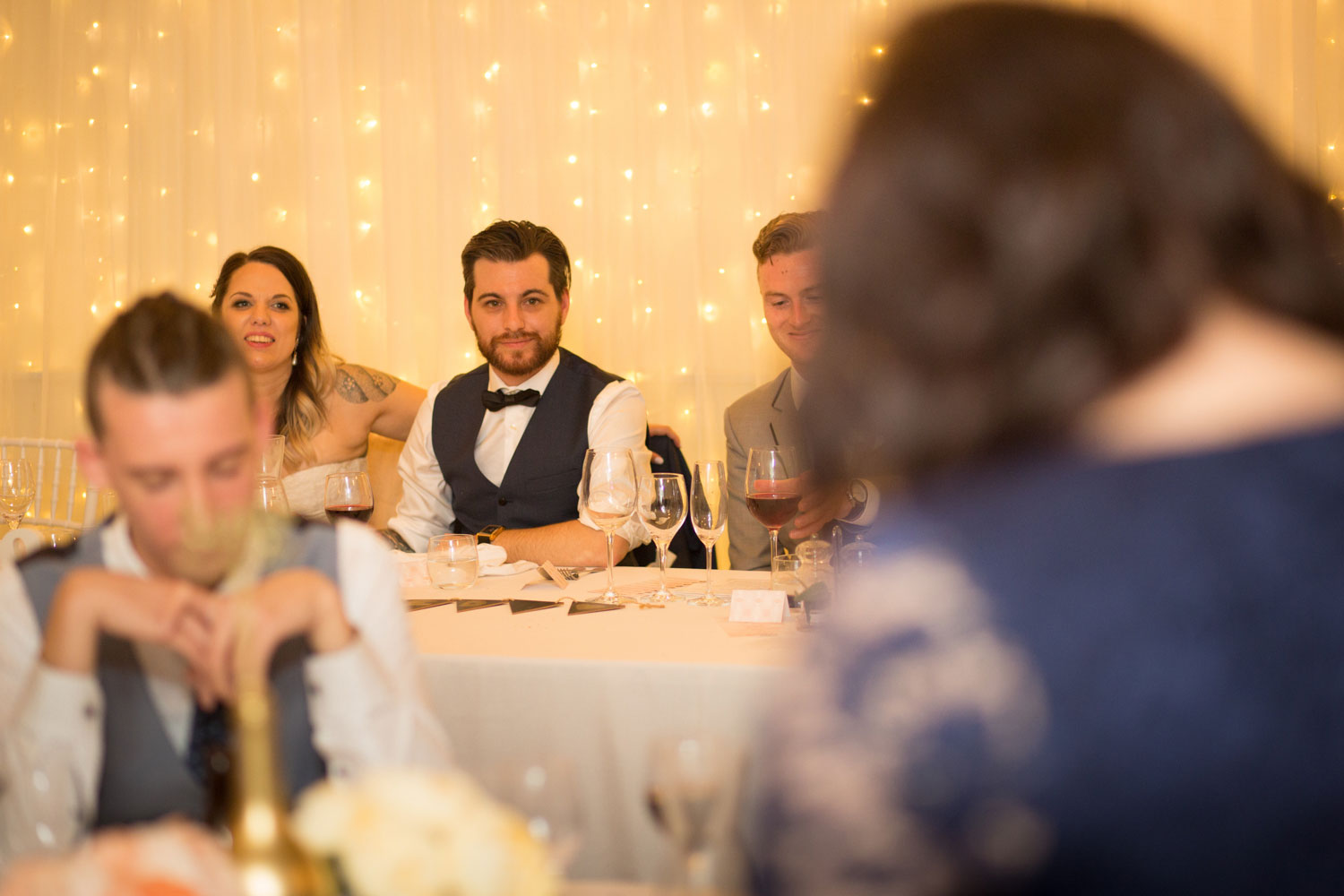 groom looking at mother at gracehill auckland wedding