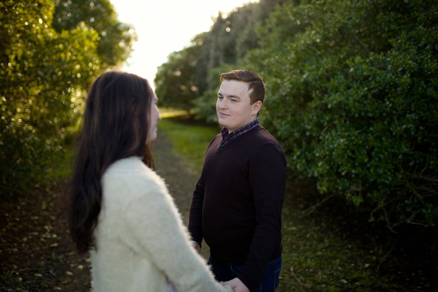 auckland engagement session man smiling