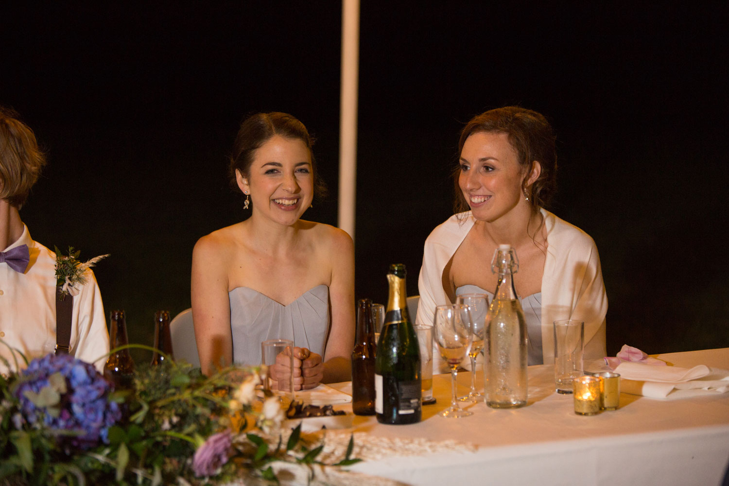 auckland wedding bridesmaids smiling