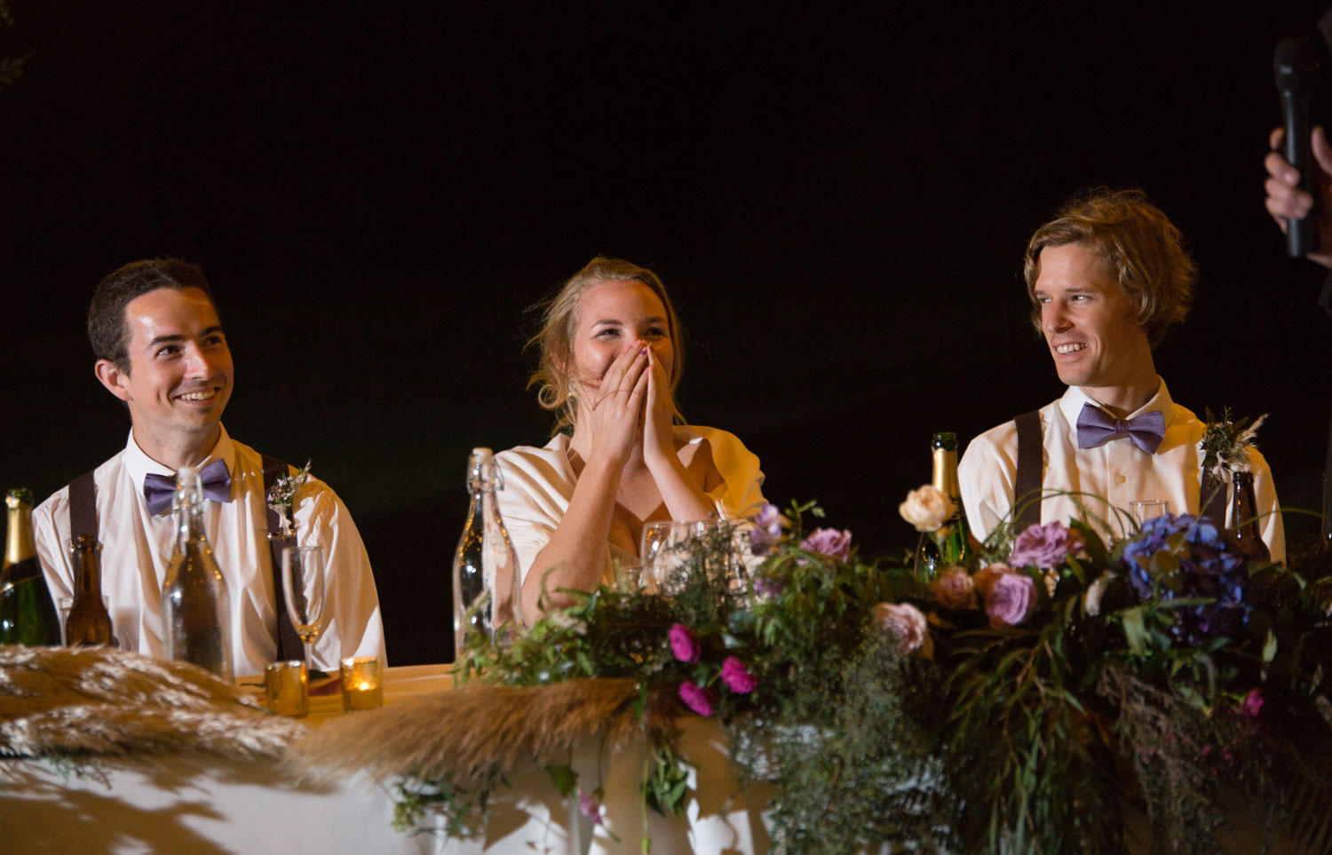 auckland wedding bridesmaid laughs