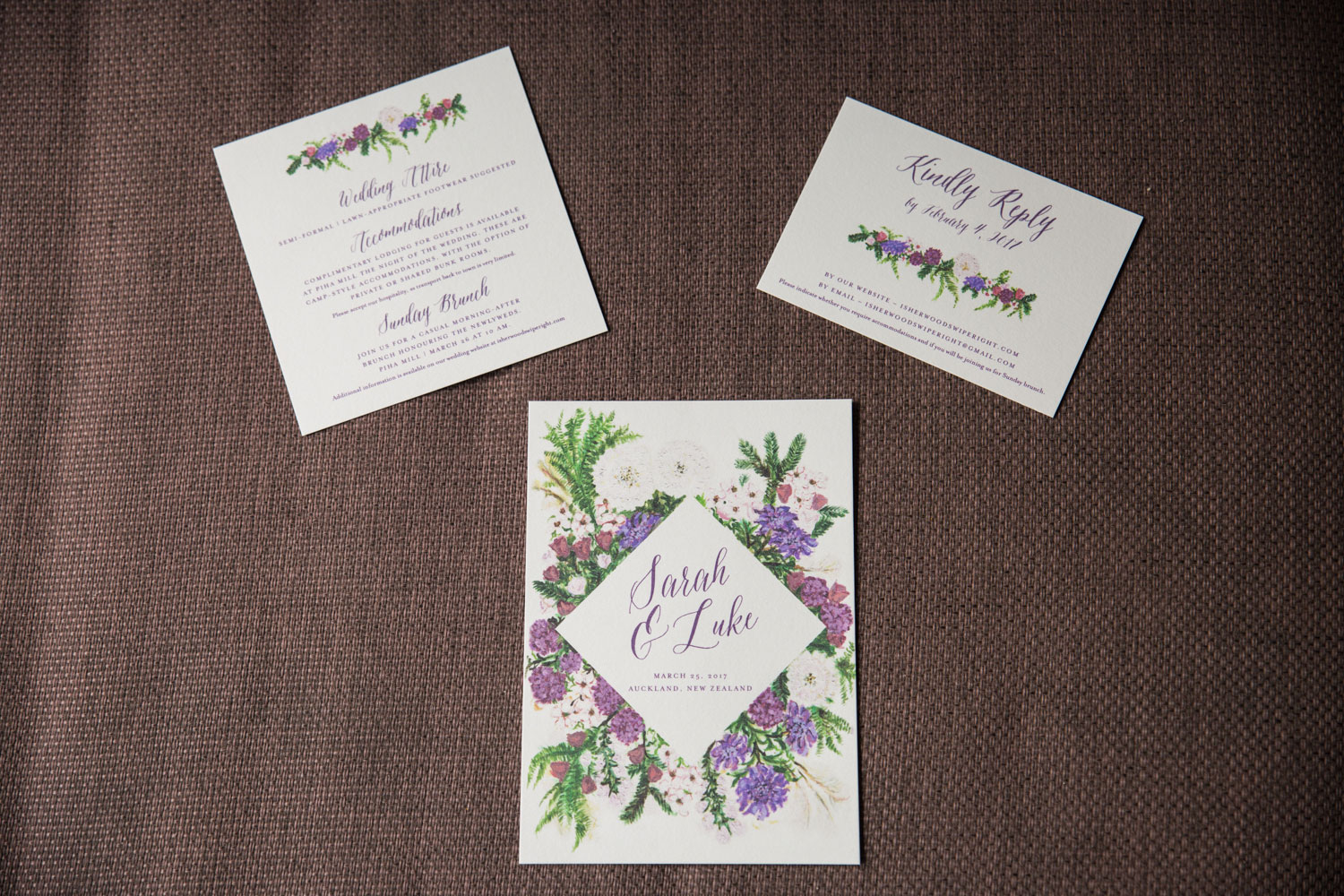 auckland wedding invites