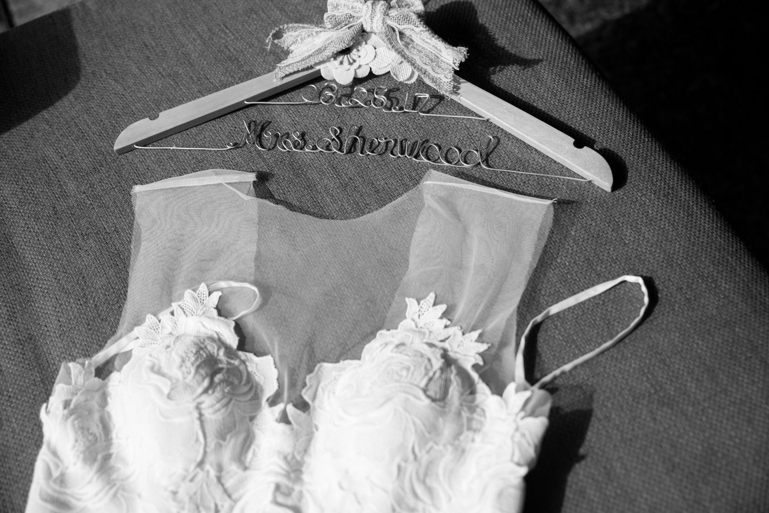 auckland wedding unique clothes hanger