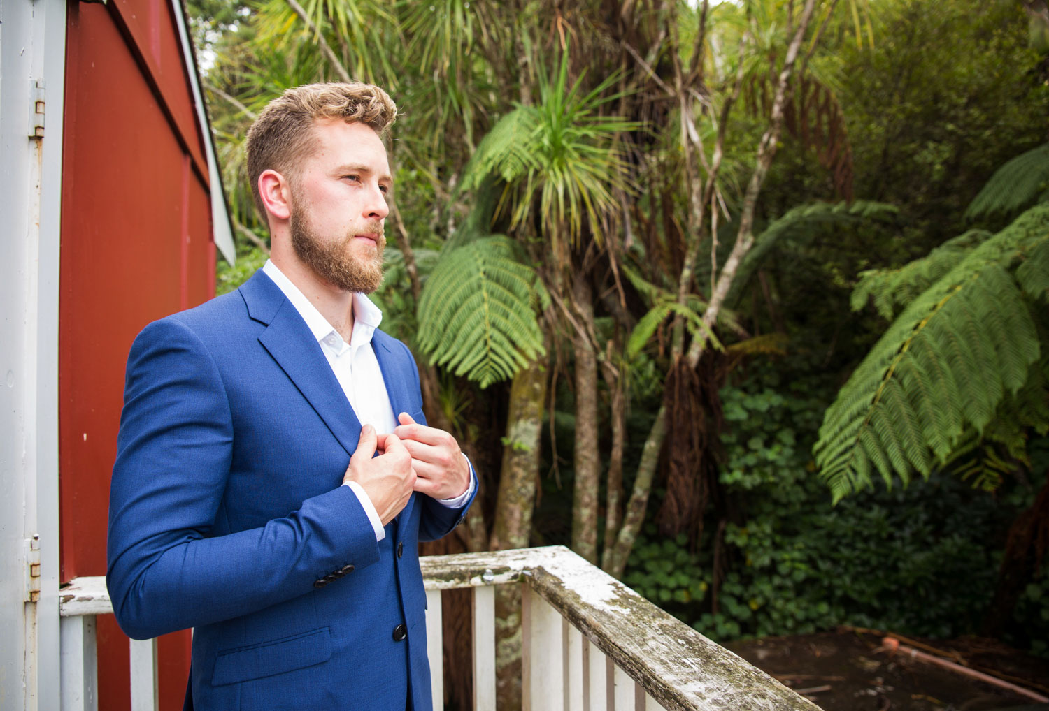 auckland wedding groom portraits