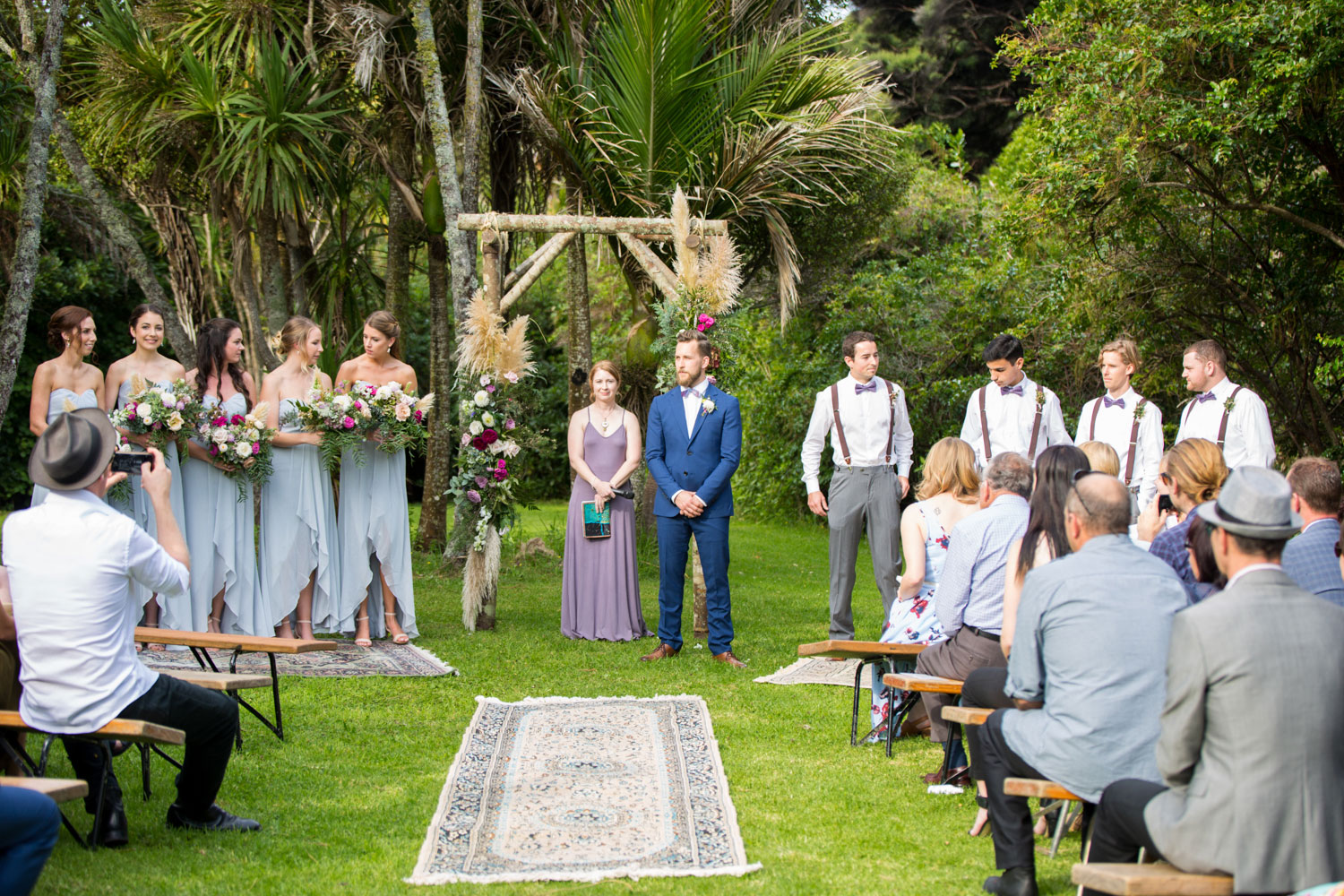 auckland wedding groom and celebrant