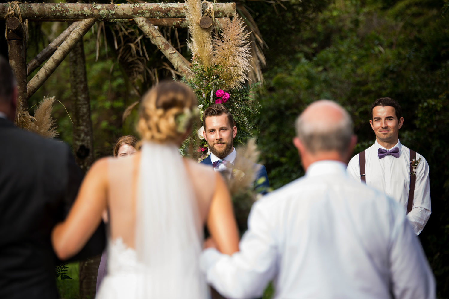 groom reaction to bride