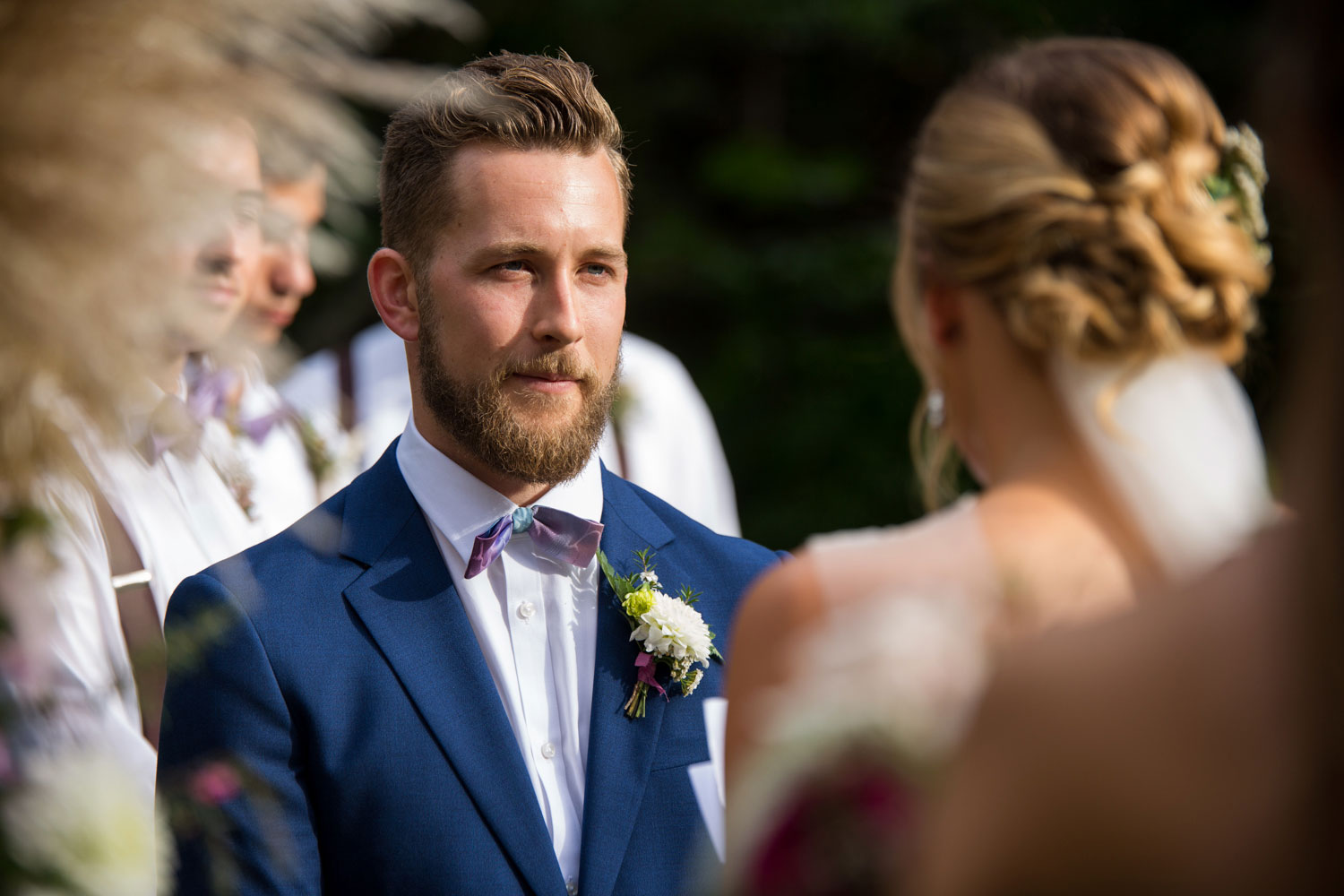 auckland wedding groom looking