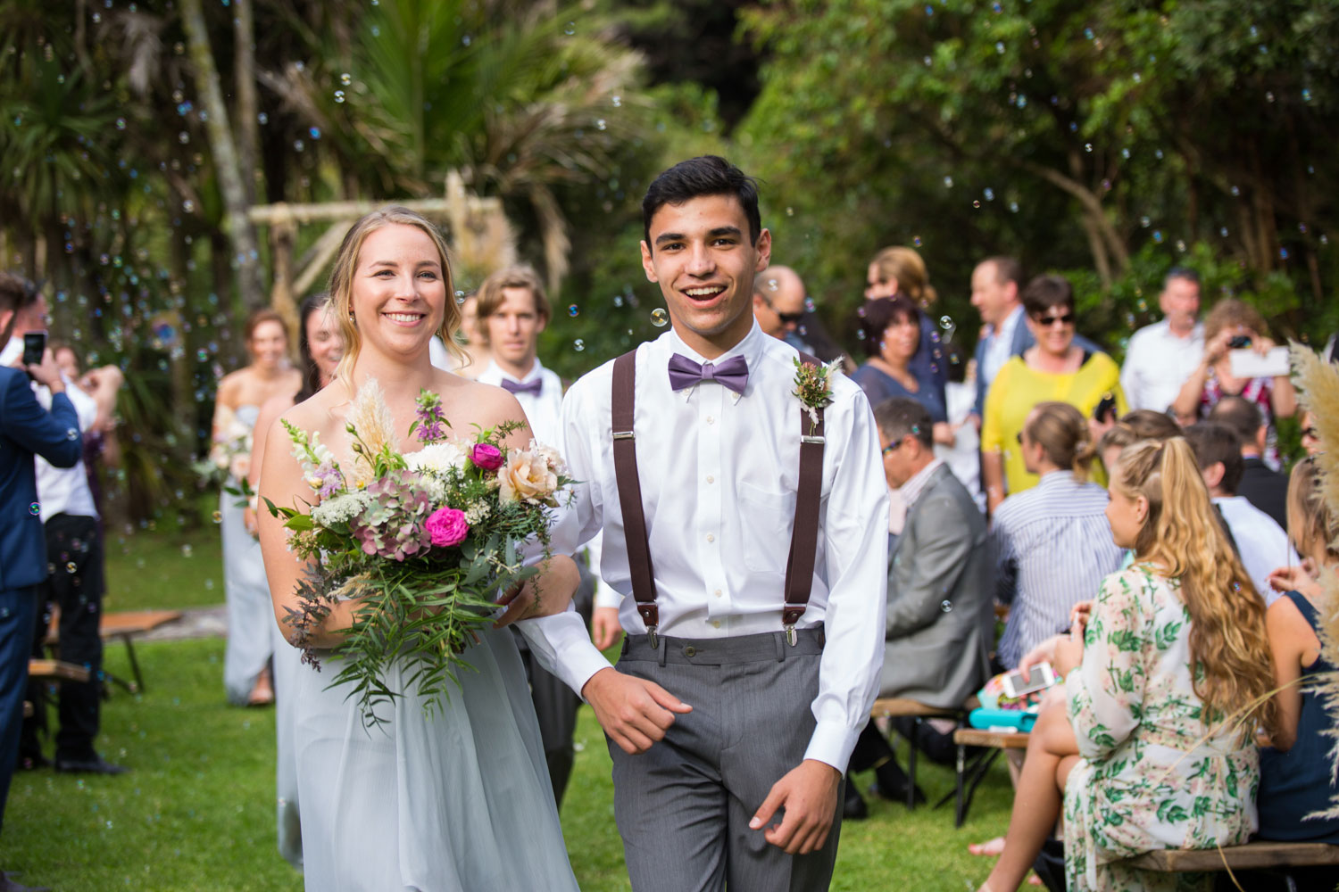 auckland wedding bridal party recessionals