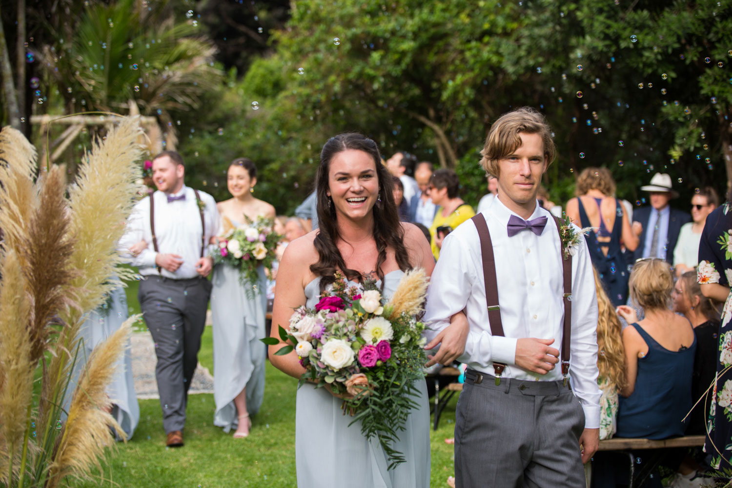 auckland wedding bridal party recessionals