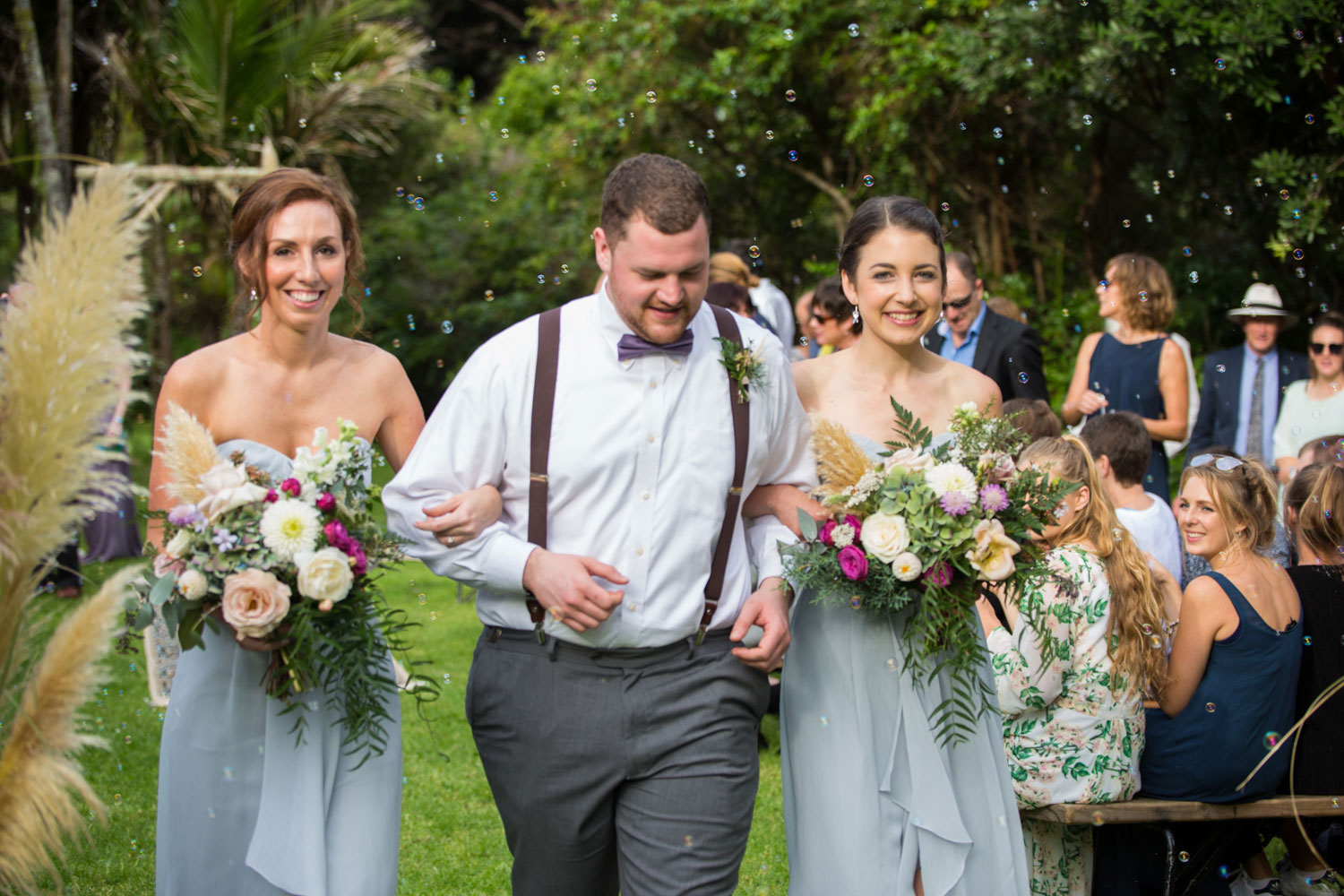 auckland wedding bridal party recessionals