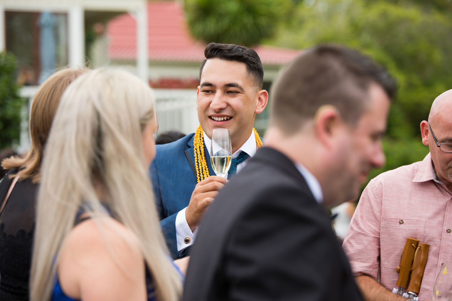 gracehill auckland wedding groom mingling with guests