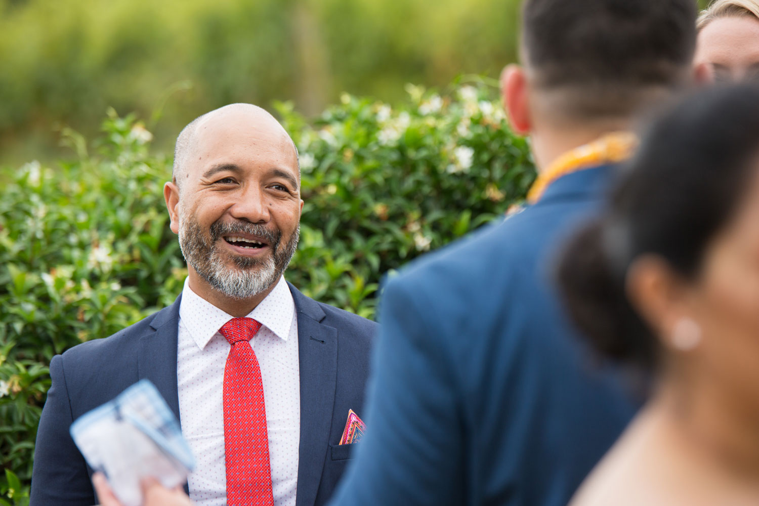 gracehill auckland wedding guest laughing