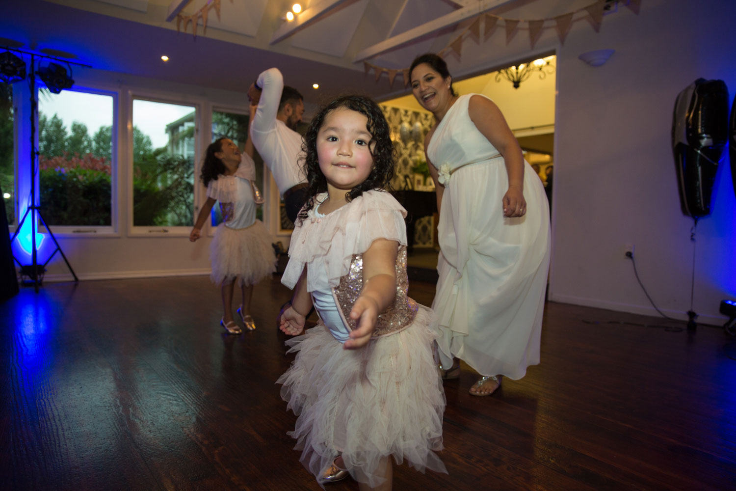 gracehill auckland wedding little girl dancing