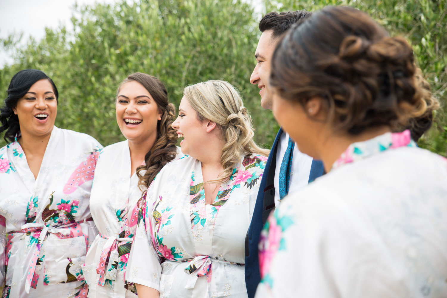 auckland wedding bridesmaids having fun