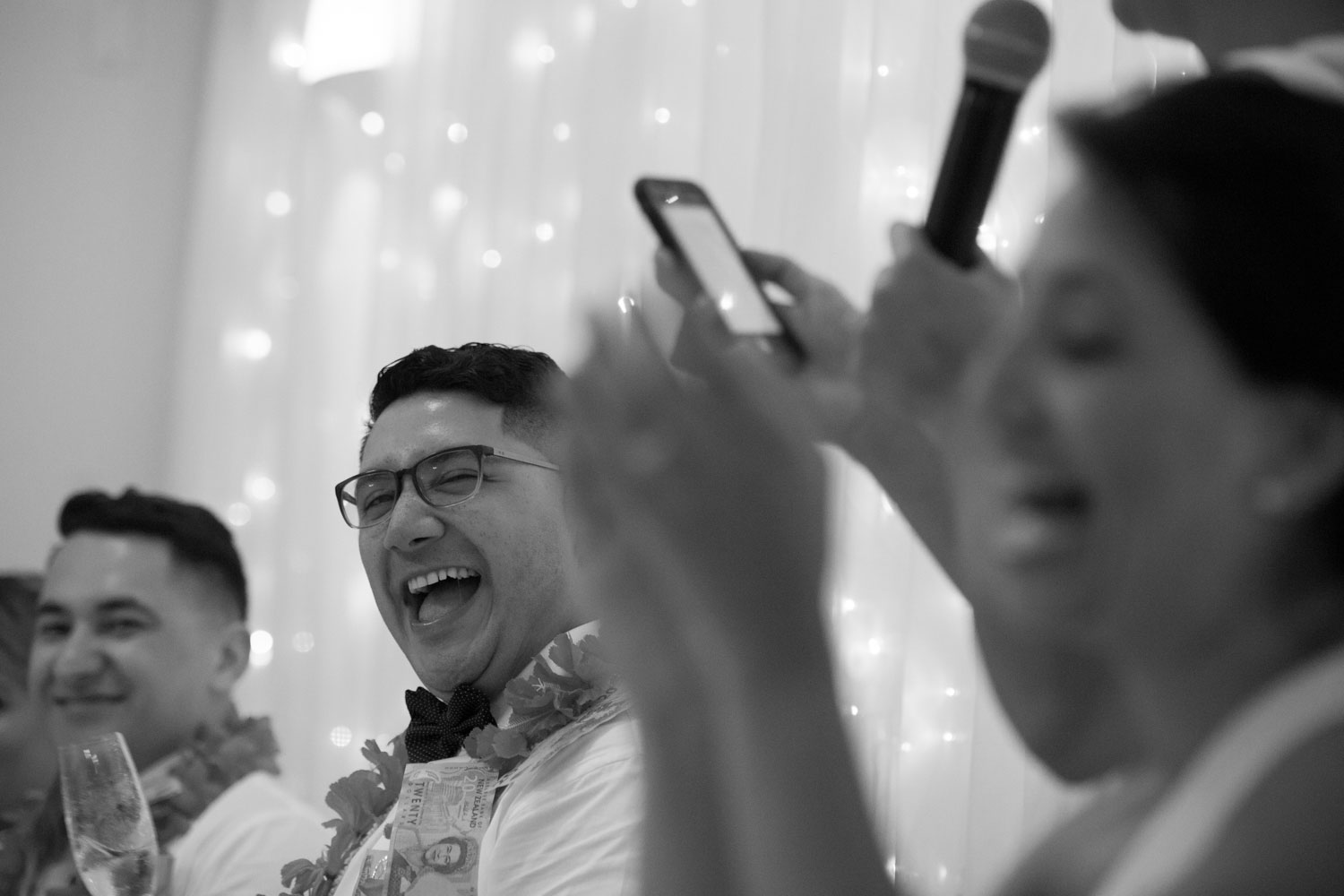 gracehill auckland wedding couple reaction to the speeches