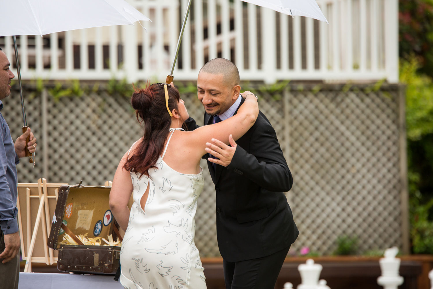 auckland wedding gracehill guests hugging