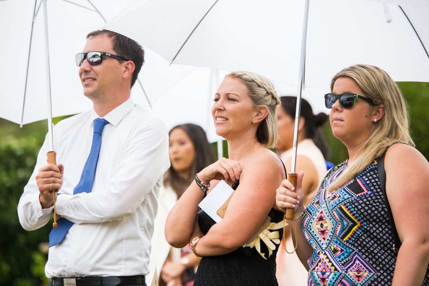 gracehill auckland wedding guest listening to celebrant