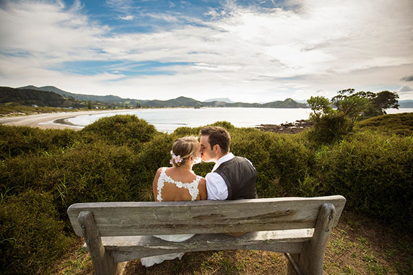 new zealand wedding photos great barrier island
