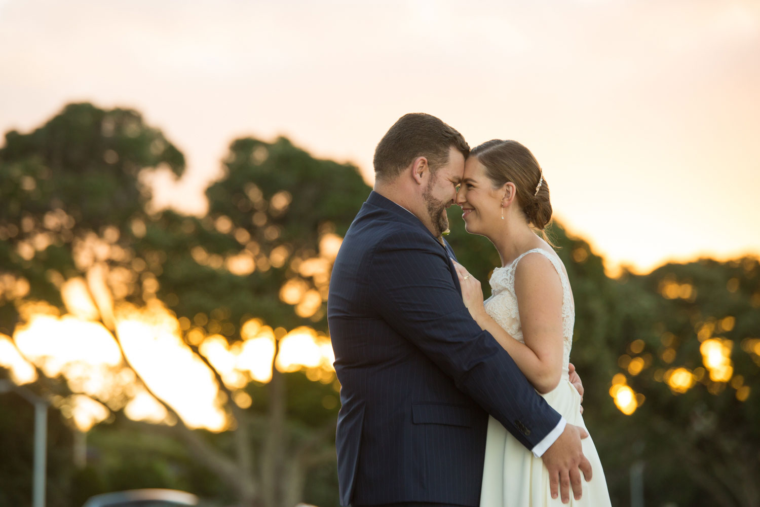 wedding photographer auckland bride and groom together