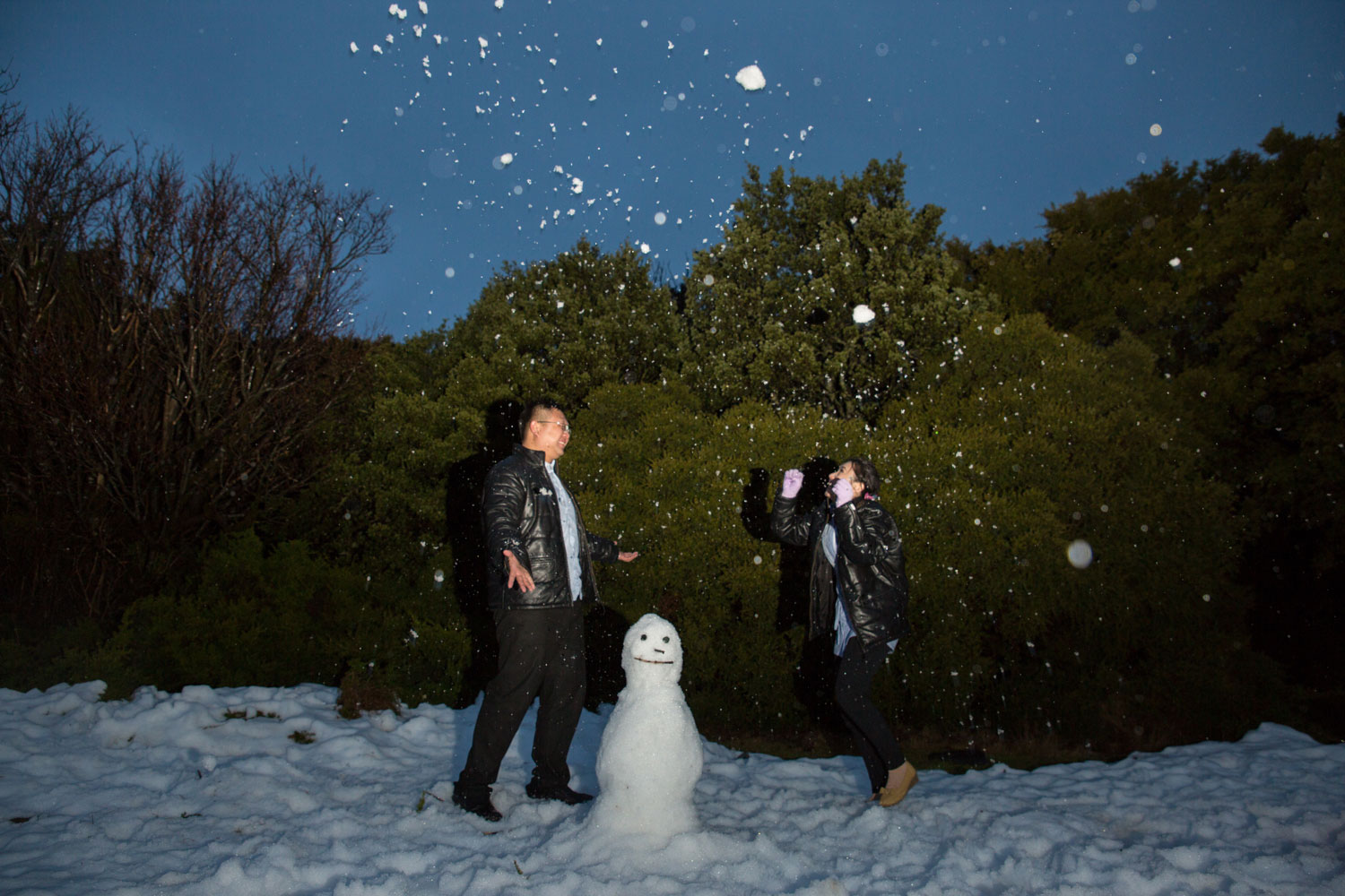 south island prewedding snow photo