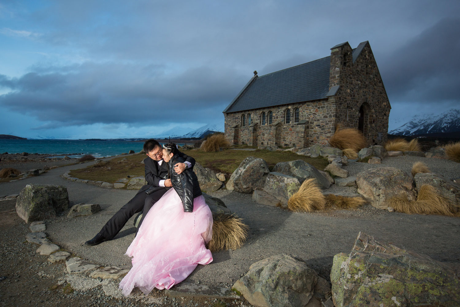 south island prewedding couple photo