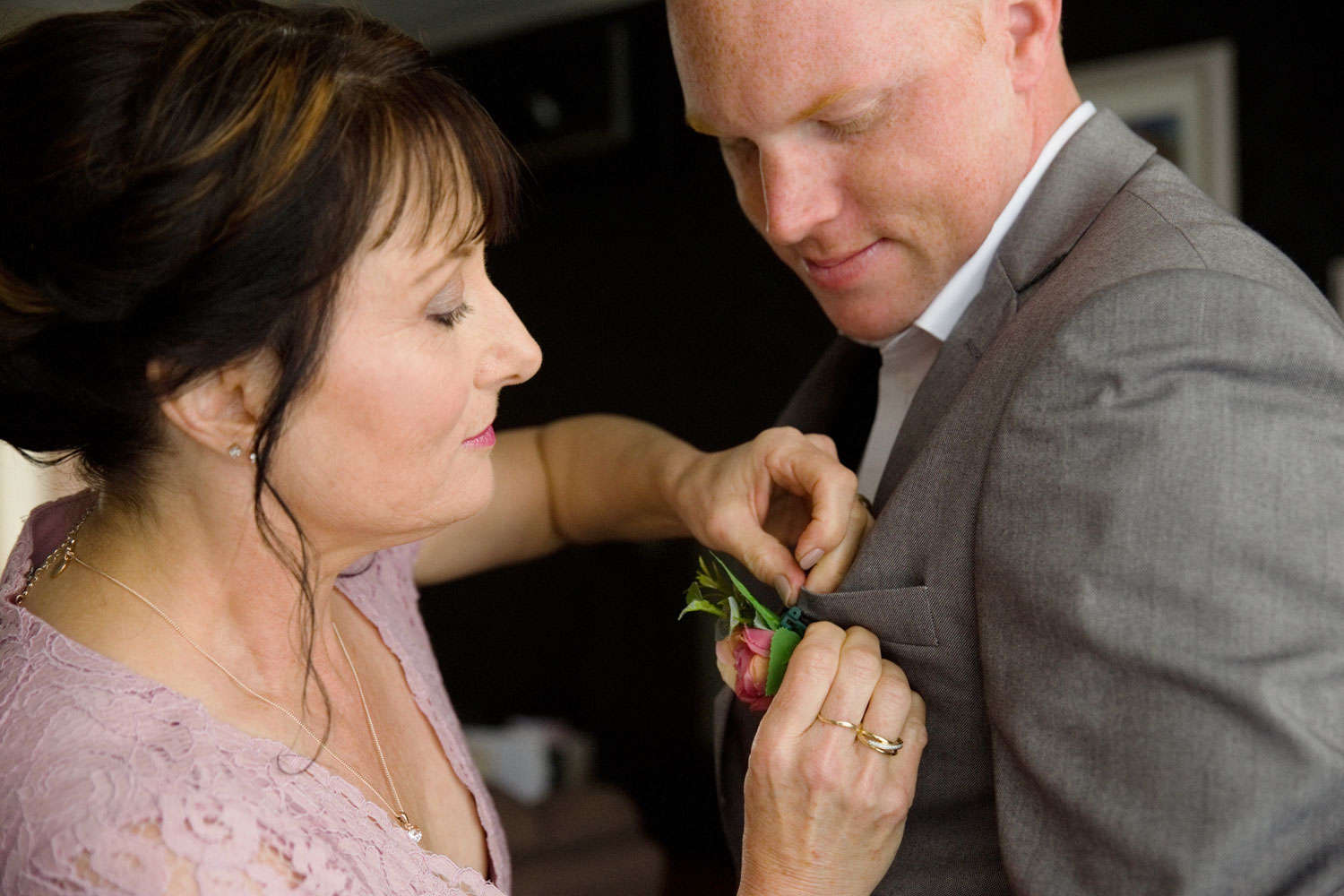 hamilton wedding groom getting ready