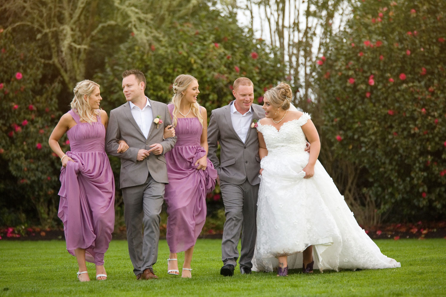 hamilton wedding bridal party photo