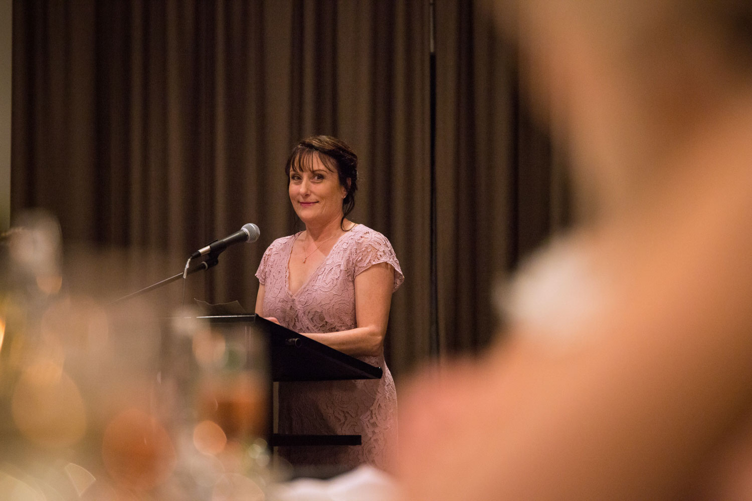 hamilton wedding mother of the groom giving a speech