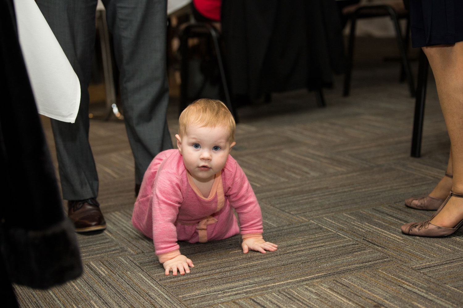 hamilton wedding baby at the reception