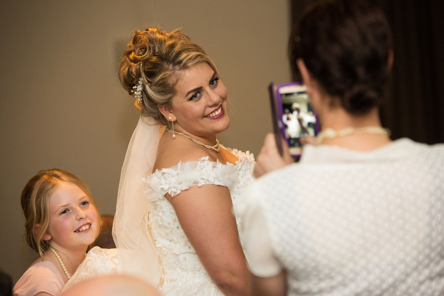 hamilton wedding bride posing for a photo