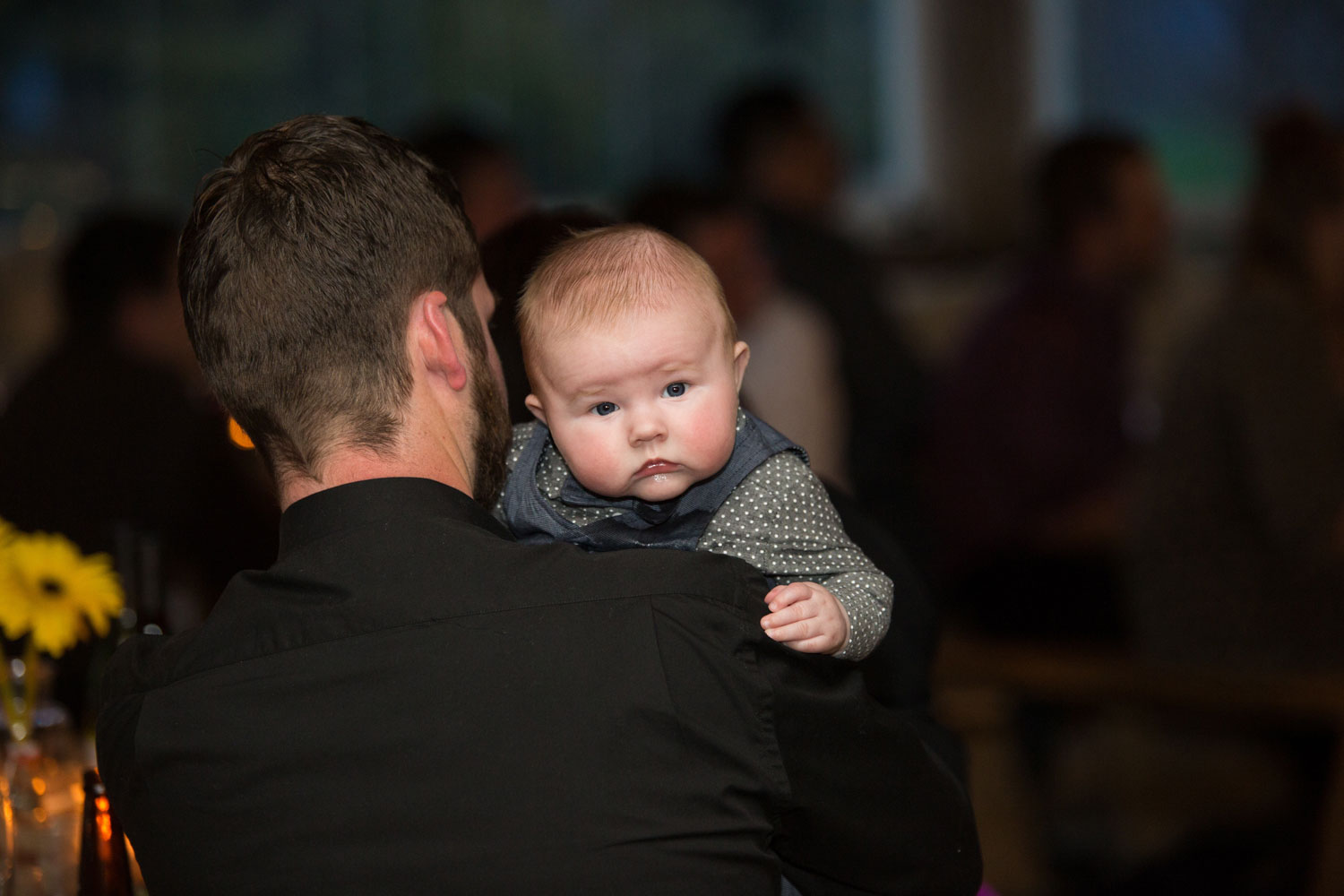 the red barn waikato wedding baby guest